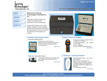 Tablet Screenshot of hearingtech.com
